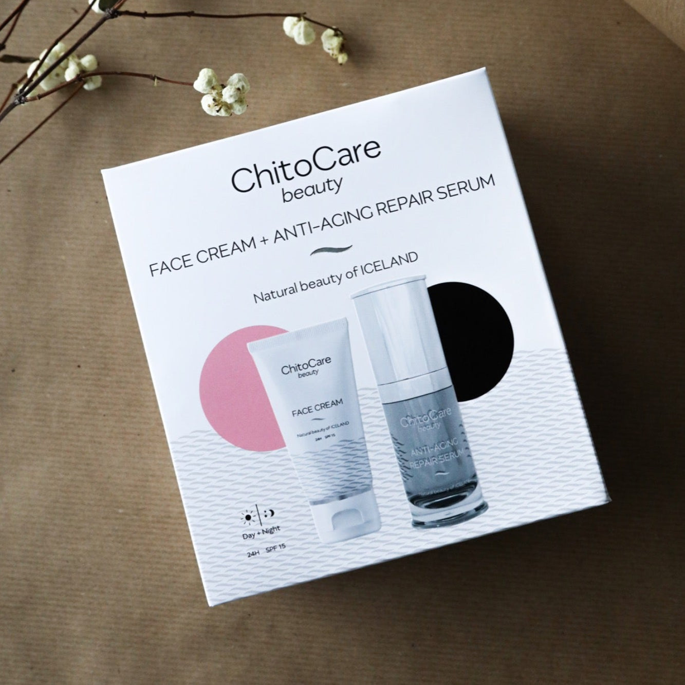 Mynd af ChitoCare Beauty Face Cream og Anti-Aging Repair Serum
